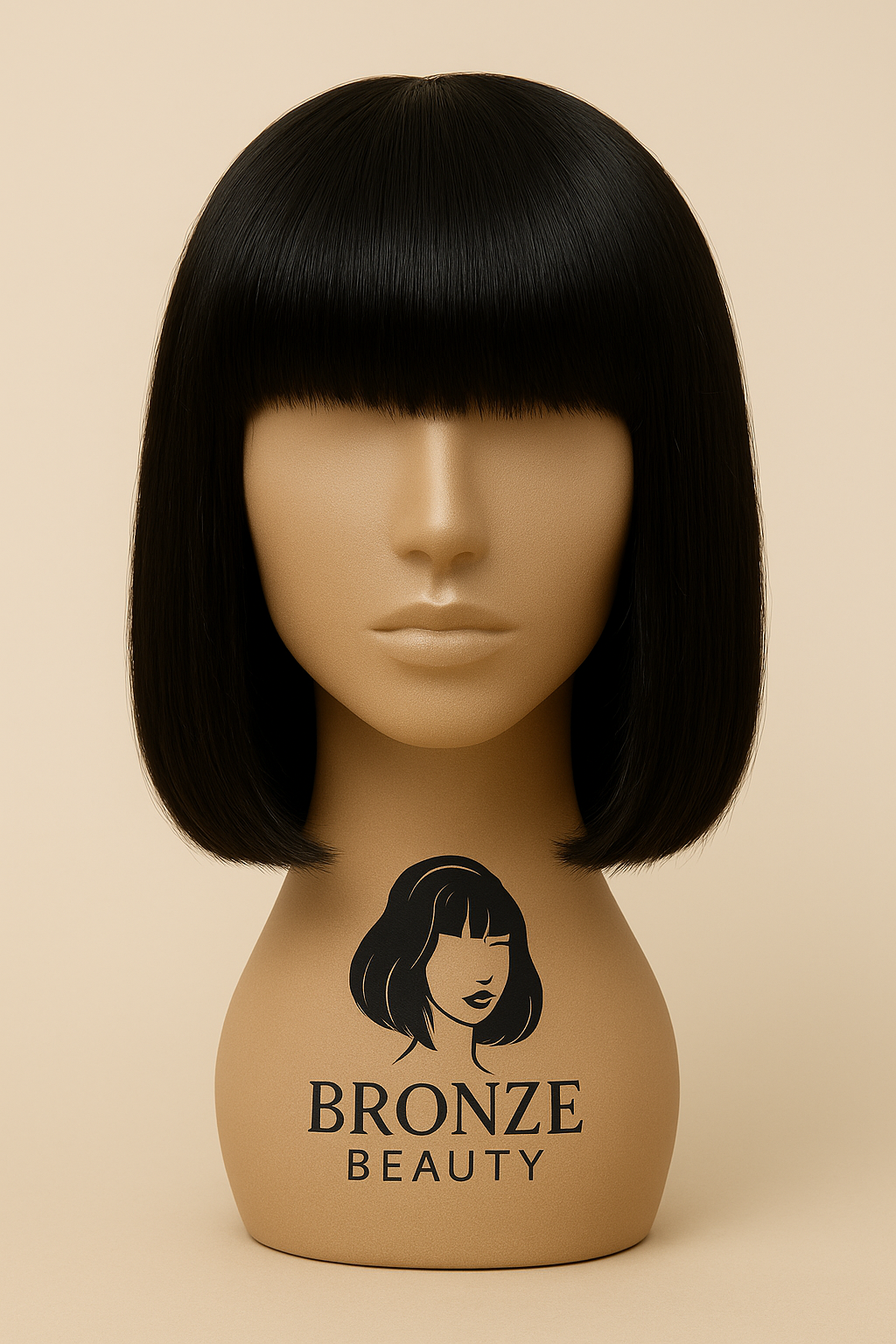 Bob Wig with Bangs – 100% Human Hair